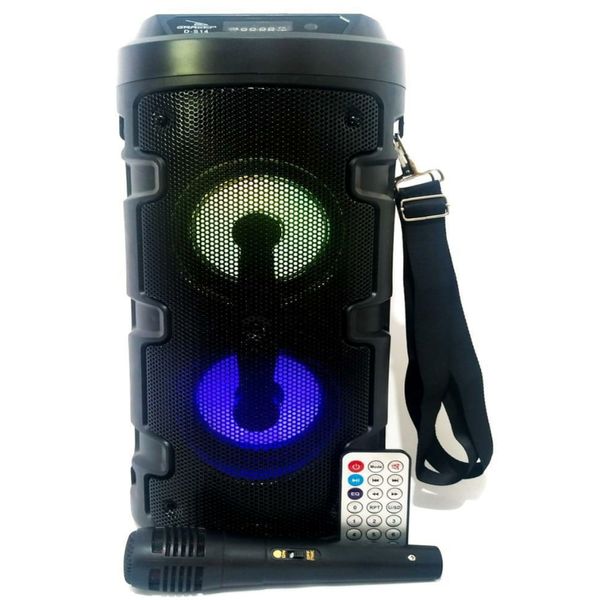 Caixa De Som Amplificada Led Microfone Bluetooth