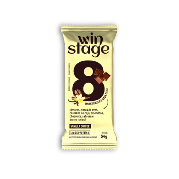 Barra de Proteína Vanilla Coffee Sem Açúcar WinStage 54g
