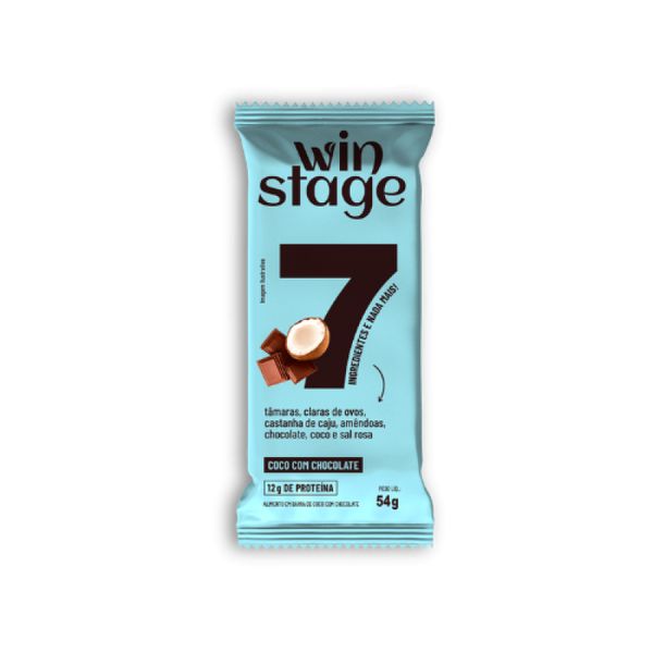 Barra de Proteína Coco com Chocolate Sem Açúcar WinStage 54g
