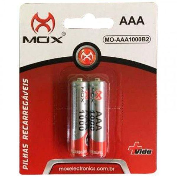 Pilha Recarregável Ni-Mh Aaa-1000 Mah Blister 2 Unidades