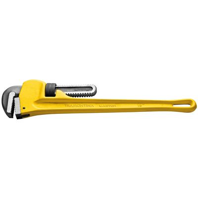 Chave para Tubos 12" Tramontina com Corpo em Ferro Fundido e Mandíbulas em Aço Alto Carbono Modelo Americano
