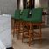 Kit 02 Banquetas Altas Para Cozinha Sala de Jantar Fixa Mila B04 Suede Verde Musgo - Lyam Decor