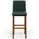 Kit 04 Banquetas Altas Para Cozinha Sala de Jantar Fixa Zoe B04 Linho Verde Musgo - Lyam Decor