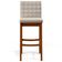 Kit 06 Banquetas Altas Para Cozinha Sala de Jantar Fixa Mila B04 Linho Cru - Lyam Decor