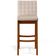 Kit 06 Banquetas Altas Para Cozinha Sala de Jantar Fixa Mila B04 Suede Bege - Lyam Decor