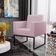 Kit 02 Poltronas Decorativas para Sala Recepção Base Fixa De Metal Helô L02 Suede Rosê - Lyam Decor