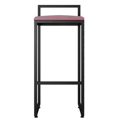 Kit 03 Banquetas Altas Para Cozinha Sala de Jantar Hanna L02 Preto Suede Rosê - Lyam Decor