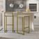 Kit 04 Banquetas Altas Para Cozinha Sala De Jantar Hanna L02 Dourado Linho Cinza - Lyam Decor