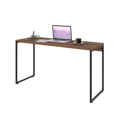 Kit 02 Mesas Para Escritório e Home Office Industrial Aspen 135 cm C01 Nogal - Lyam Decor