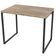 Kit 02 Mesas Para Escritório Home Office Estilo Industrial Form C01 90 cm Carvalho - Lyam Decor