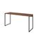 Kit Escritório Estante Areta 3 Prateleiras com Mesa Industrial Aspen 150cm C01 Nogal - Lyam Decor