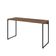 Kit Escritório Estante Areta 5 Prateleiras com Mesa Industrial Aspen 135cm C01 Nogal - Lyam Decor