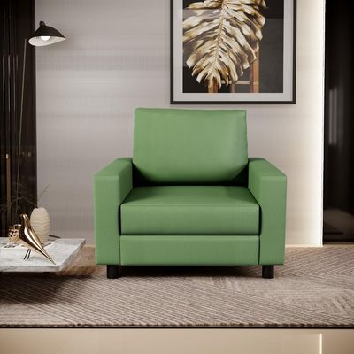 Poltrona Decorativa Para Sala De Estar E Recepção Malta L02 Facto Verde Musgo - Lyam Decor