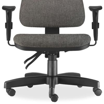 Cadeira de Escritório Giratória Executiva Ergonômica Sky L02 Linho Cinza Escuro - Lyam Decor