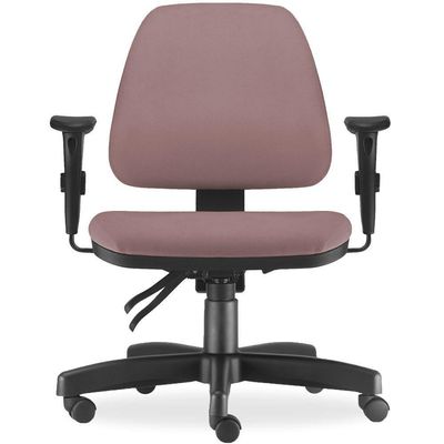 Cadeira de Escritório Giratória Executiva Ergonômica Sky L02 Suede Rosê - Lyam Decor