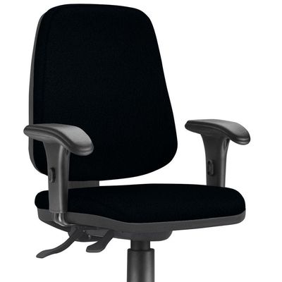 Cadeira Giratória Job L02 Diretor Executiva Crepe Preto - Lyam Decor