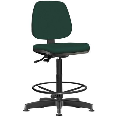 Kit 02 Cadeiras Caixa Alta Giratória Job L02 Crepe Verde Musgo - Lyam Decor