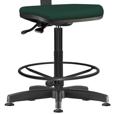 Kit 02 Cadeiras Caixa Alta Giratória Job L02 Crepe Verde Musgo - Lyam Decor