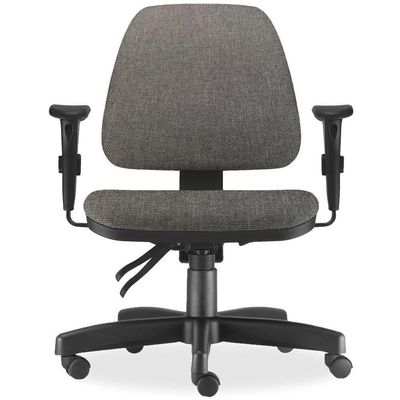 Kit 02 Cadeiras de Escritório Giratória Executiva Ergonômica Sky L02 Linho Cinza Escuro - Lyam Decor