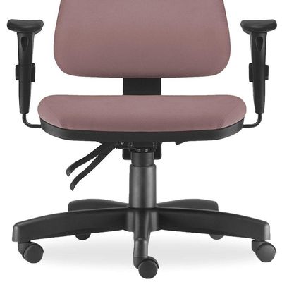 Kit 02 Cadeiras de Escritório Giratória Executiva Ergonômica Sky L02 Suede Rosê - Lyam Decor