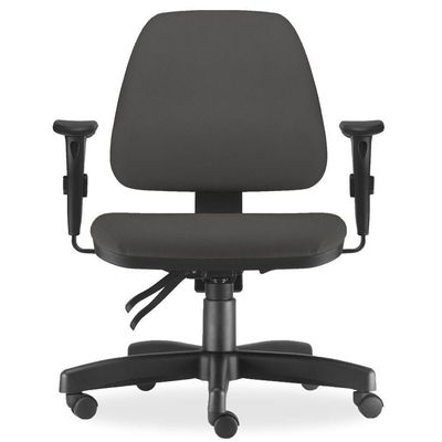 Kit 02 Cadeiras de Escritório Giratória Executiva Ergonômica Sky L02 Crepe Cinza - Lyam Decor
