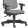 Kit 02 Cadeiras Giratórias Job L02 Diretor Executiva Couro Sintético Cinza - Lyam Decor