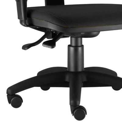 Kit 02 Cadeiras Giratória Job L02 Executiva Ergonomica Crepe Preto - Lyam Decor