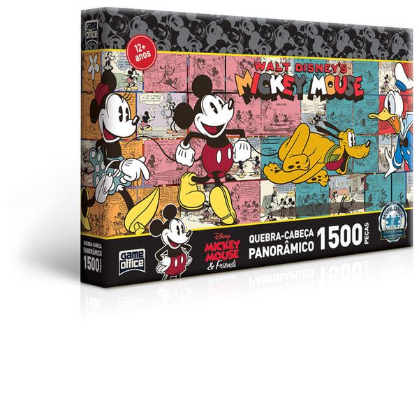 Quebra Cabeça Panorâmico - 1500 peças - Turma Mickey - Toyster TOYS2715