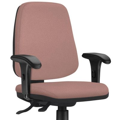 Kit 02 Cadeiras Giratórias Job L02 Diretor Executiva Suede Rosê - Lyam Decor