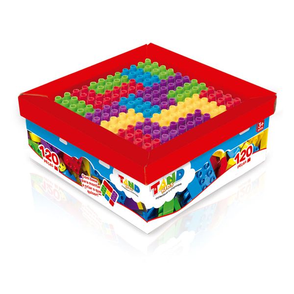 Blocos de Montar - 120 peças - Super Caixa - Toyster TOYS2512 Blocos de Montar - 120 peças - Super Caixa - Toyster TOYS2512