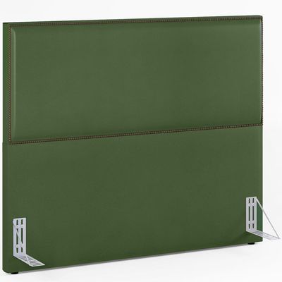 Cabeceira Cama Box Casal Com Tachas 140 cm Vicenza L02 Facto Verde Musgo - Lyam Decor