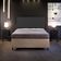 Cabeceira Cama Box Casal Com Tachas 140 cm Vicenza L02 Suede Preto - Lyam Decor
