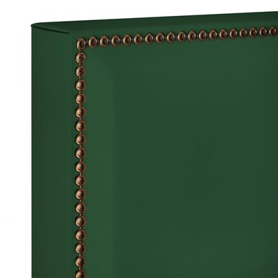 Cabeceira Cama Box Casal Com Tachas 140 cm Vicenza L02 Suede Verde Musgo - Lyam Decor