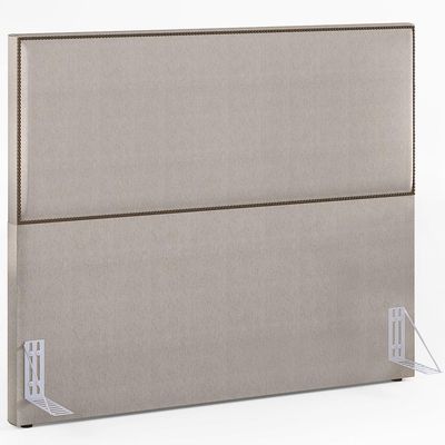 Cabeceira Cama Box Casal Com Tachas 160 cm Vicenza L02 Linho Bege - Lyam Decor