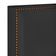 Cabeceira Cama Box Casal Queen Com Tachas 160 cm Vicenza L02 Suede Preto - Lyam Decor