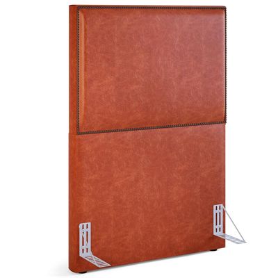 Cabeceira Cama Box Solteiro Com Tachas 100 cm Vicenza L02 Couríssimo Camel - Lyam Decor