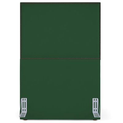 Cabeceira Cama Box Solteiro Com Tachas 100 cm Vicenza L02 Suede Verde Musgo - Lyam Decor