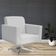 Kit 02 Poltronas Decorativas Base Giratória Para Sala de Estar Helô L02 Linho Cinza - Lyam Decor
