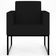 Kit 04 Poltronas Decorativas para Sala Recepção Base Fixa De Metal Helô L02 Suede Preto - Lyam Decor