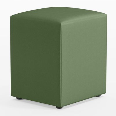 Kit 04 Puffs Quadrado L02 Decorativo Facto Verde - Lyam Decor