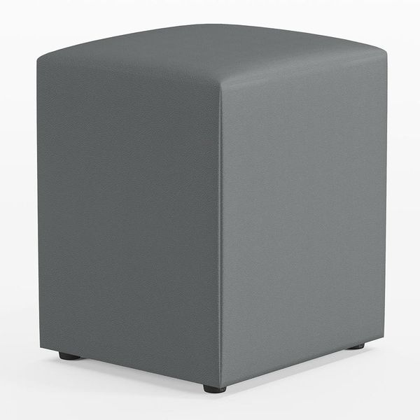 Puff Quadrado Decorativo L02 Sala de Estar Corano Cinza - Lyam Decor Puff Quadrado Decorativo L02 Sala de Estar Corano Cinza - Lyam Decor