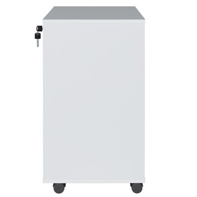 Gaveteiro Para Escritório Office com Rodízios 04 Gavetas Bit A02 Branco - Lyam Decor