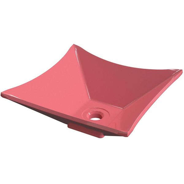Cuba de Apoio Para Banheiro Quadrada C01 Lux Rosa - Lyam Decor