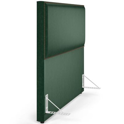 Cabeceira Box Casal King Com Tachas 195 cm Vicenza L02 Facto Verde Musgo - Lyam Decor