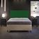 Cabeceira Box Casal King Com Tachas 195 cm Vicenza L02 Suede Verde Musgo - Lyam Decor