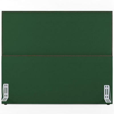 Cabeceira Box Casal King Com Tachas 195 cm Vicenza L02 Suede Verde Musgo - Lyam Decor