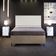 Cabeceira Box Casal King Com Tachas 195 cm Vicenza L02 Bouclê Cru - Lyam Decor