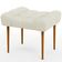 Kit 02 Puffs Decorativo Para Sala De Estar Requinte L02 Linho Champagne - Lyam Decor