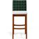 Kit 2 Banquetas Altas Cozinha Sala Jantar Fixa Mila B04 Facto Verde Musgo Corano Branco - Lyam Decor