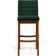 Kit 06 Banquetas Altas Para Cozinha Sala De Jantar Fixa Mila B04 Bouclê Verde - Lyam Decor
